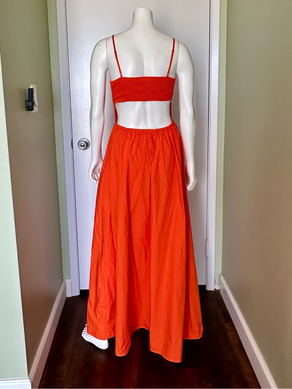 Susana Monoco Orange Spaghetti Strap Maxi Dress - Picture 3 of 8